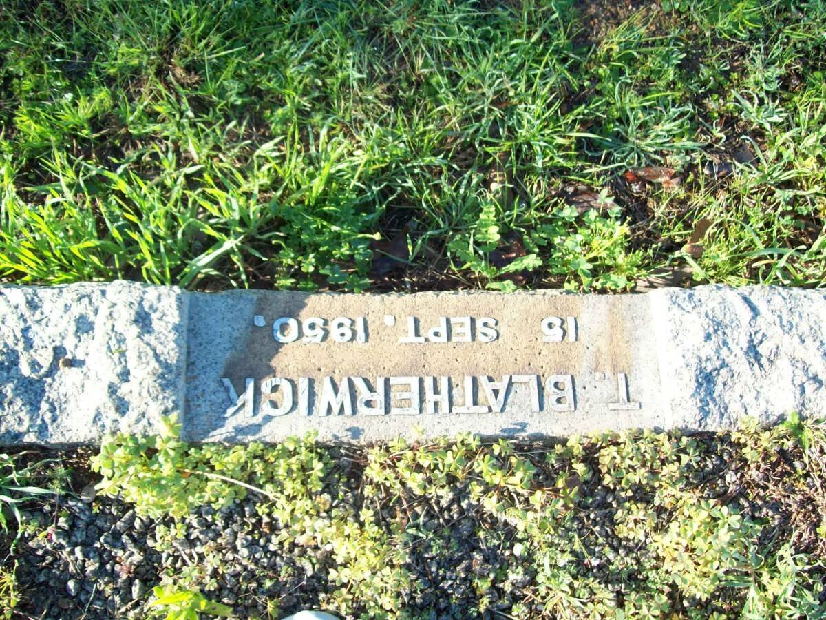 BLATHERWICK T. -1950