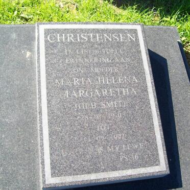 CHRISTENSEN Maria Helena Margaretha nee SMIT 19?0-1997