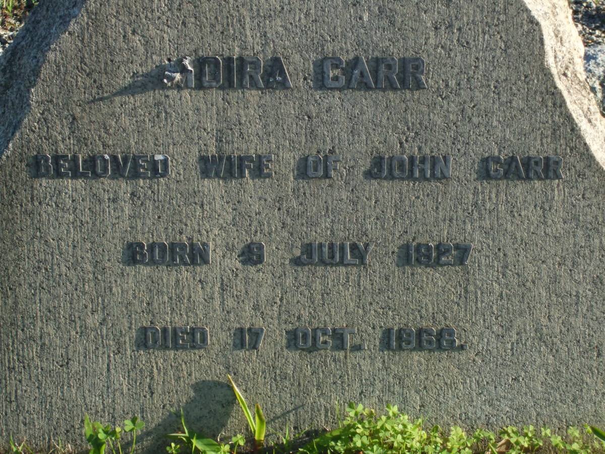 CARR  Moira 1927-1968
