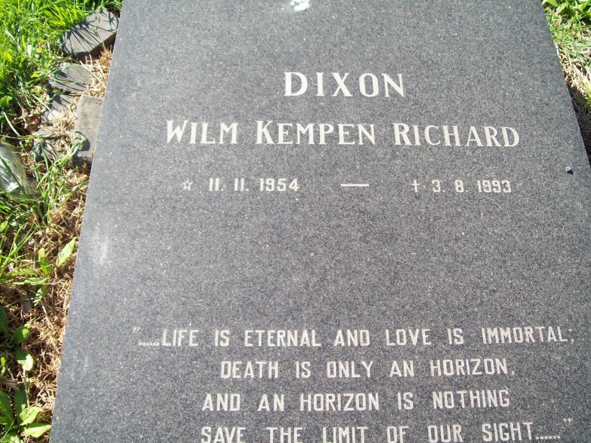 DIXON Wilm Kempen Richard 1954-1993