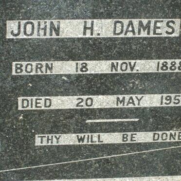 DAMES John H. 1888-1956