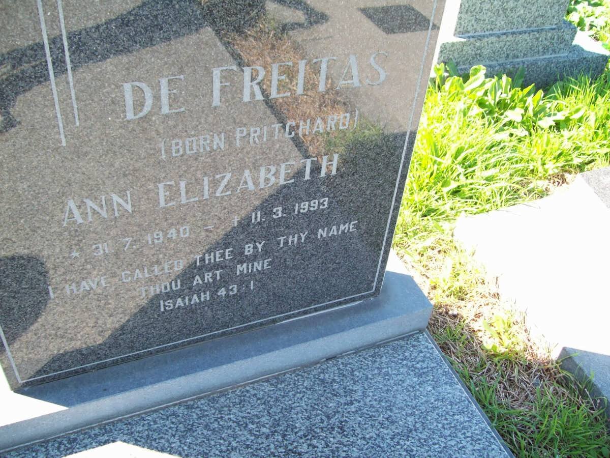 FREITAS Ann Elizabeth, de nee PRITCHARD 1940-1993
