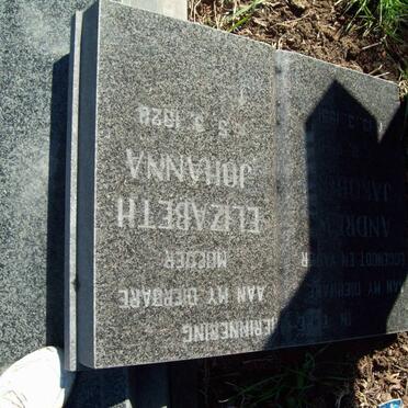 FOUCHEE Andries Jacobus ??-1991 &amp; Elizabeth Johanna 1928