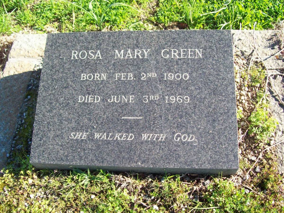 GREEN Rosa Mary 1900-1969