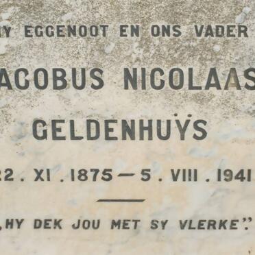 GELDENHUYS Jacobus Nicolaas 1875-1941