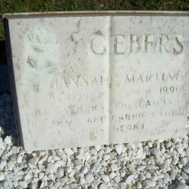 GEBERS Hannah Mariane 1988-1990