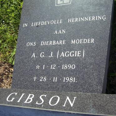 GIBSON A.G.J. 1890-1981