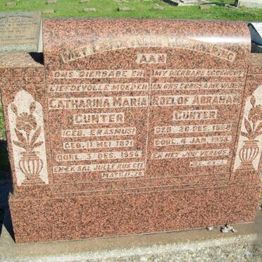 GUNTER Roelof Abraham 1868-1938 &amp; Catharina Maria ERASMUS 1871-1956
