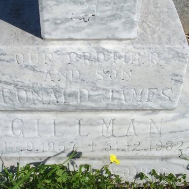 GILLMAN Ronald James 1957-1982