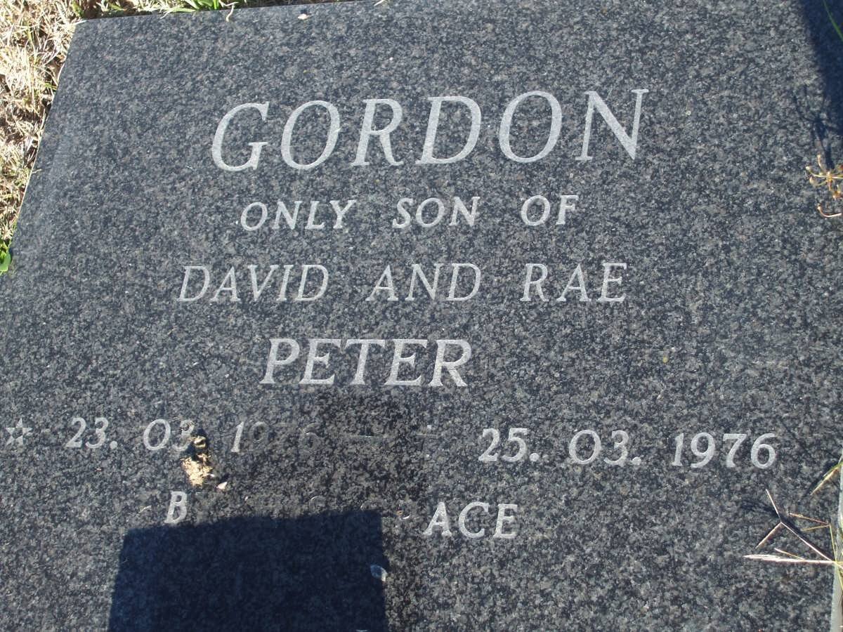 GORDON Peter 1976-1976