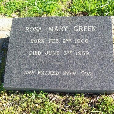 GREEN Rosa Mary 1900-1969