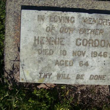 GORDON Hennie -1946