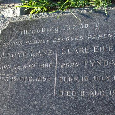 GOOCH Lloyd Lane 1896-1953 &amp; Clare Eileen TYNDALL 1898-1954
