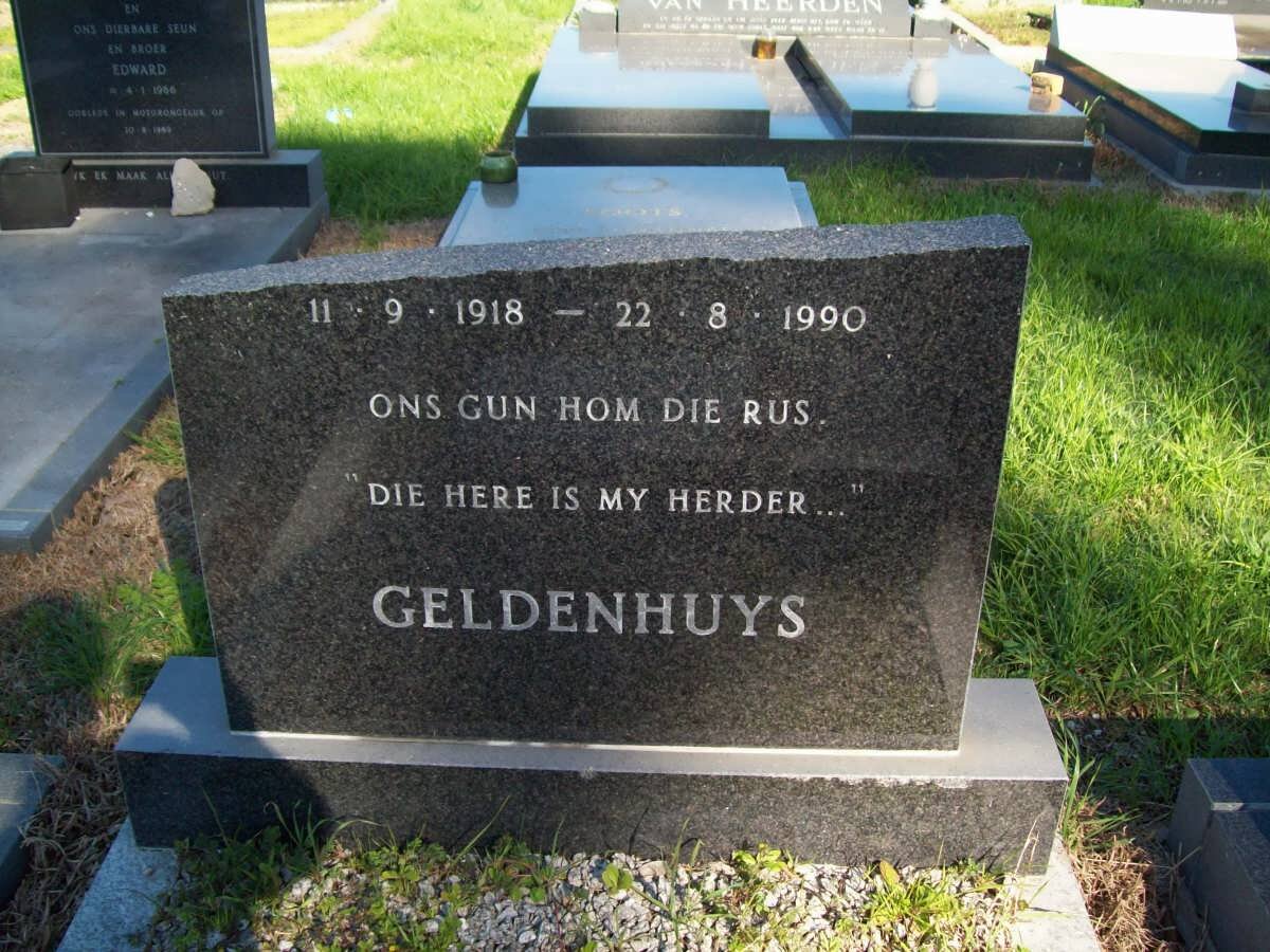 GELDENHUYS Jacobus Adriaan Albertus 1918-1990