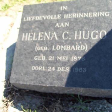 HUGO Helena C. nee LOMBARD 1876-1963