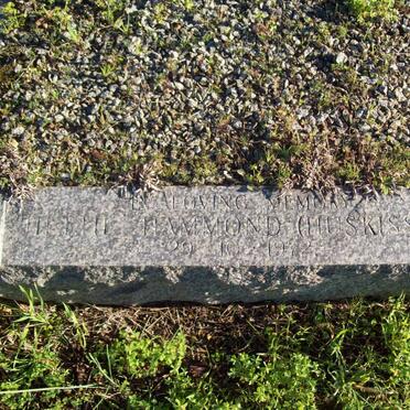 HAMMOND Hettie  nee HUSKISSON -1972