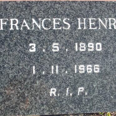 HENRY Frances 1890-1966
