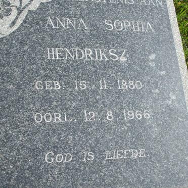 HENDRIKSZ Anna Sophia 1880-1966