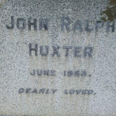 HUXTER John Ralph -1953