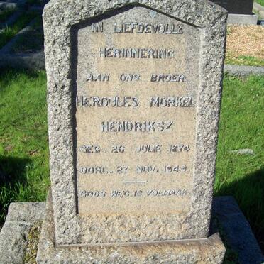 HENDRIKSZ Hercules Morkel 1874-1949