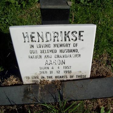 HENDRIKSE Aaron 1952-1998