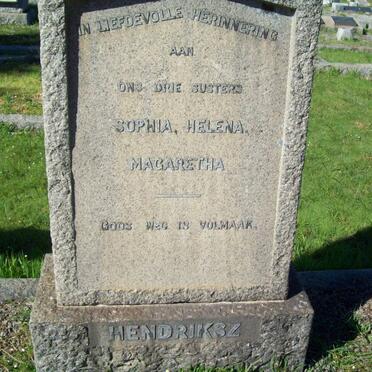 HENDRIKSZ Sophia :: HENDRIKSZ Helena :: HENDRIKSZ Magaretha