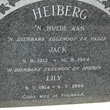 HEIBERG Jack 1912-1964 &amp; Lily 1914-1966