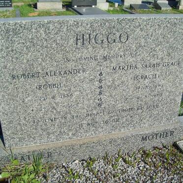 HIGGO Robert Alexander 1886-19? &amp; Martha Sarah Grace 1890-1980