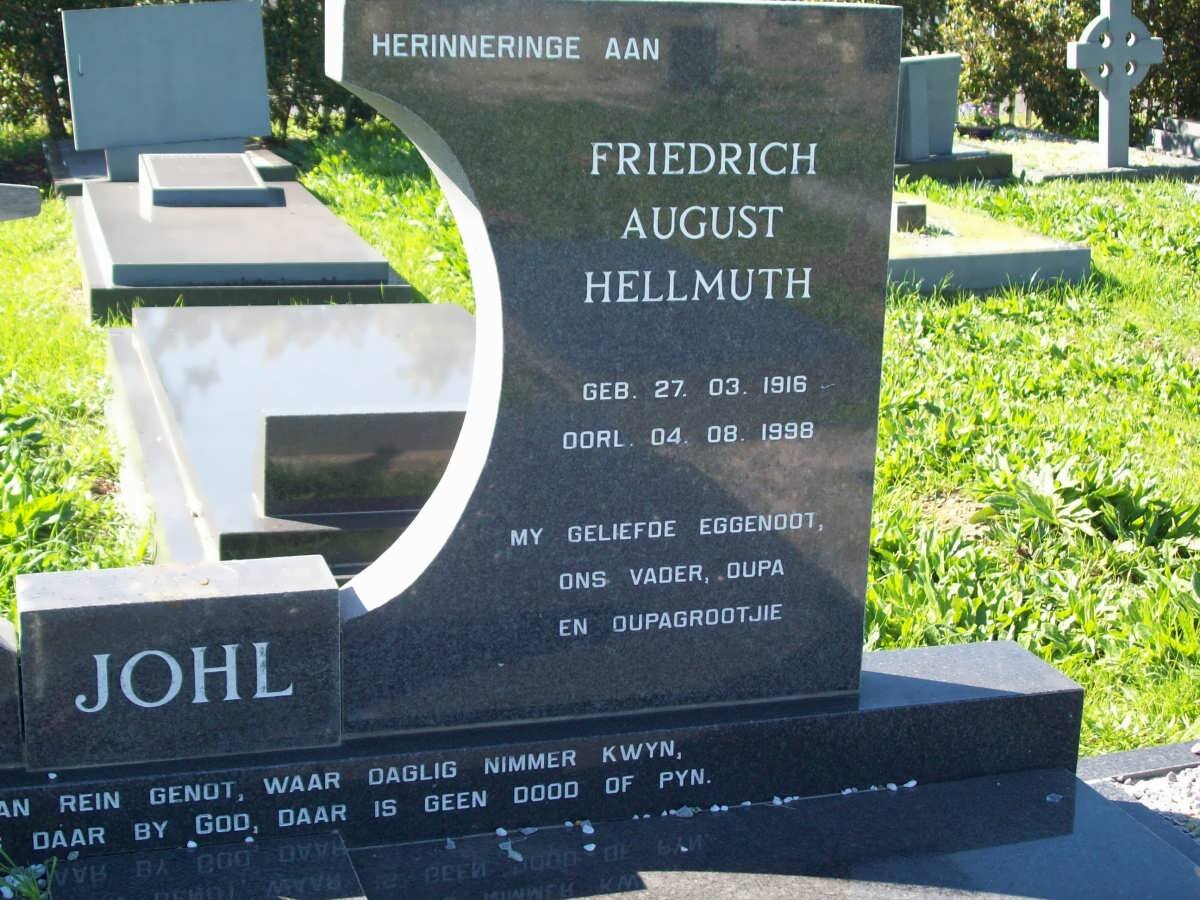 JOHL Friedrich August Hellmuth 1916-1998