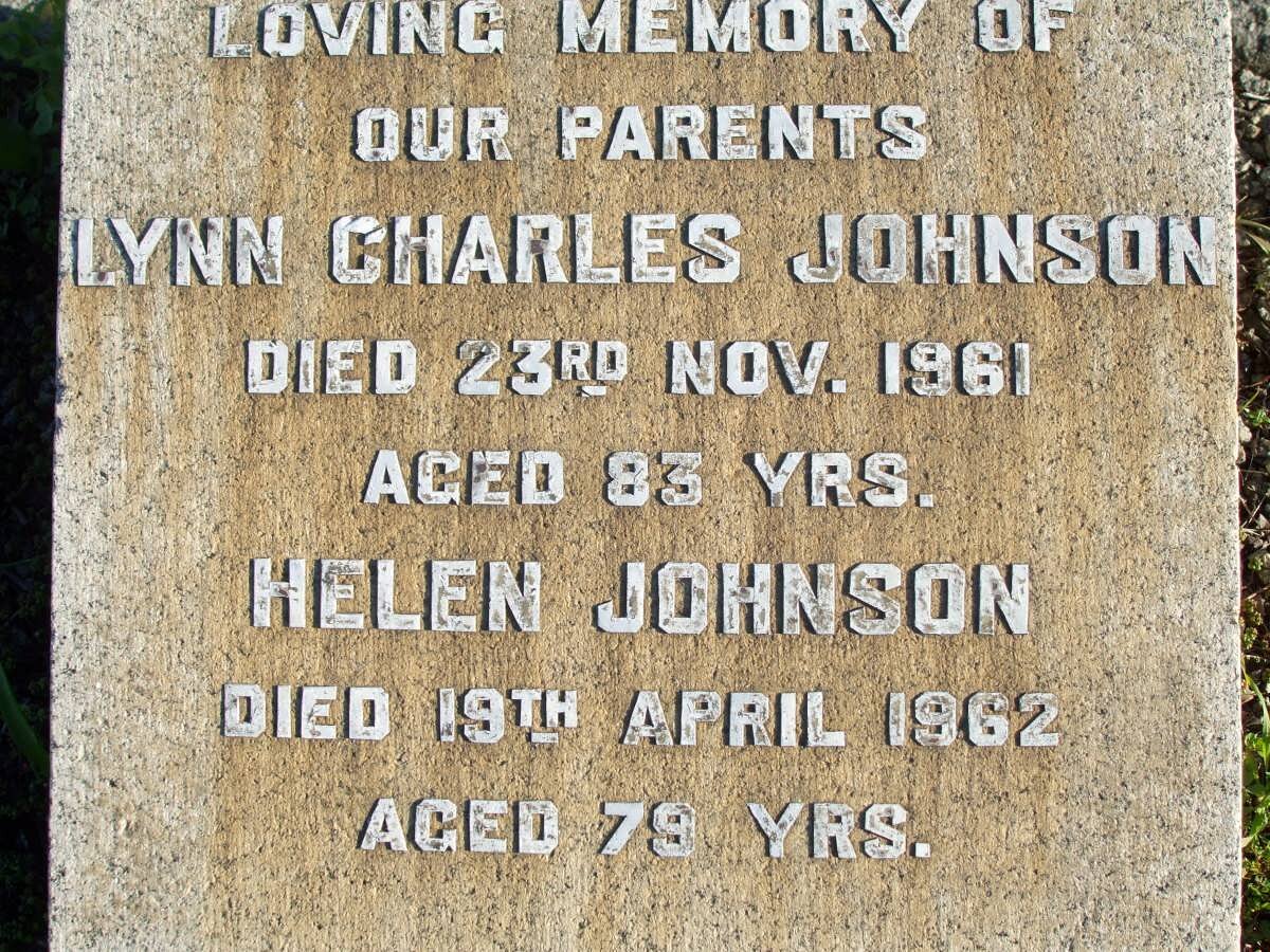 JOHNSON Lynn Charles -1961 &amp; Helen -1962