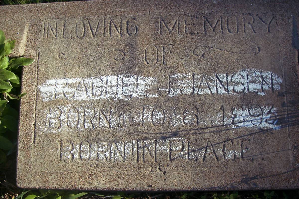 JANSEN Rachel J. 1893-