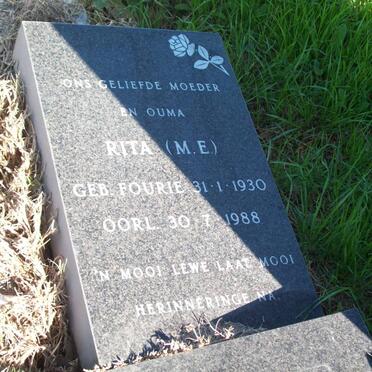 KOTZE M.E. nee FOURIE 1930-1988