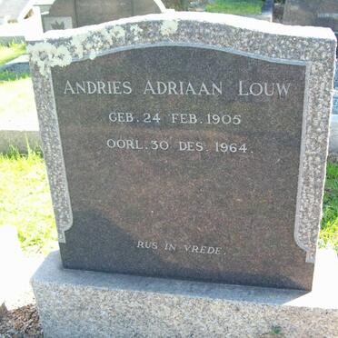 LOUW Andries Adriaan 1905-1964