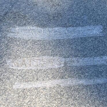 LAUBSCHER Matthys Michiel 1931-1982