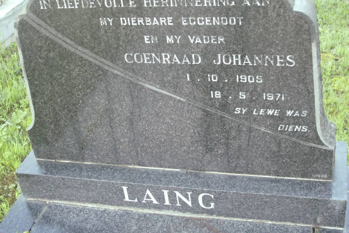 LAING Coenraad Johannes 1905-1971