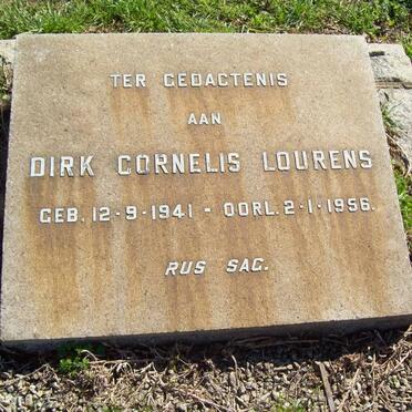 LOURENS Dirk Cornelis 1941-1956