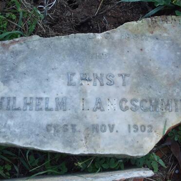 LANGSCHMIDT Ernest Wilhelm -1902 :: ? -1897
