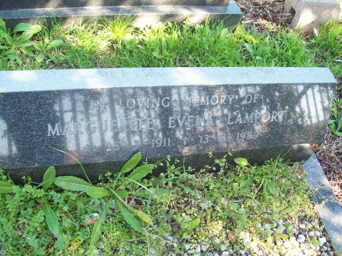 LAMPORT Marguerite Evena 1911-1989