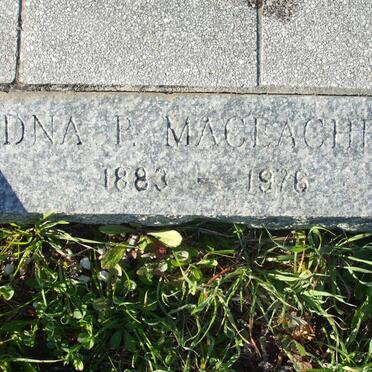 MACLEACHER Edna P. 1883-1976