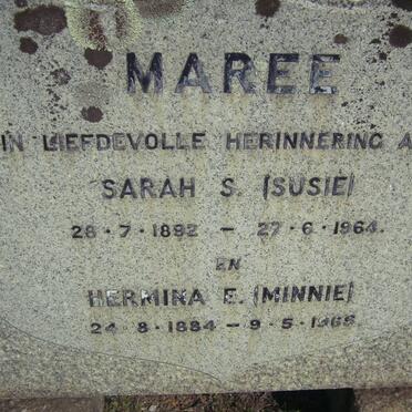 MAREE Sarah S. 1892-1964 :: MAREE Hermina E. 1884-1965