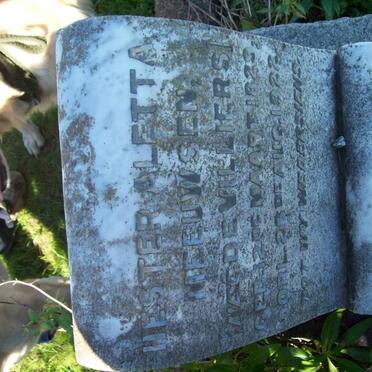 MEEUWSEN Hester Aletta nee DE VILLIERS 1829-1922