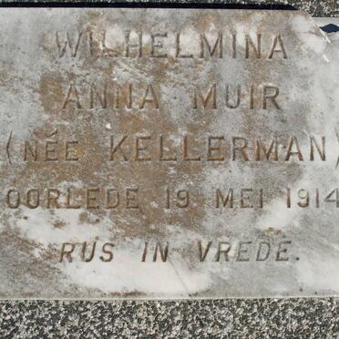 MUIR Wilhelmina Anna nee KELLERMAN -1914