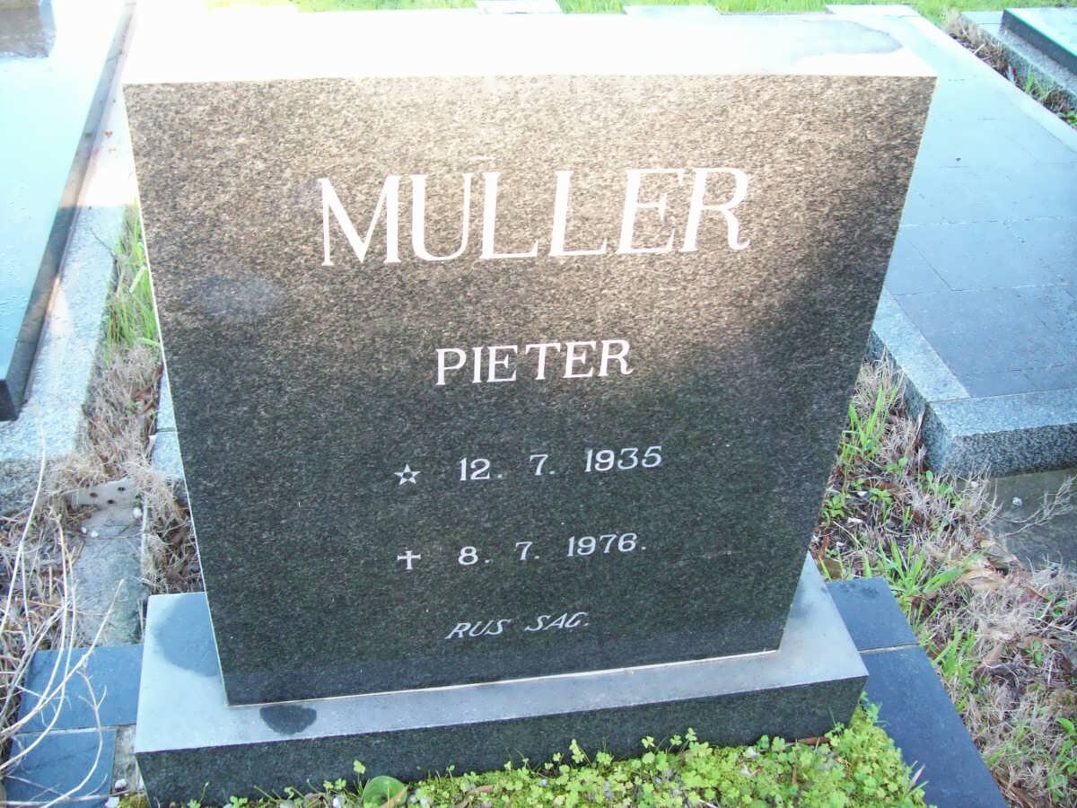 MULLER Pieter 1935-1976