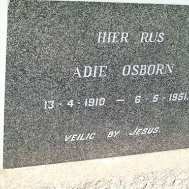 OSBORN Adie 1910-1951