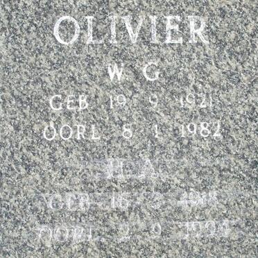 OLIVIER W.G. 1921-1982