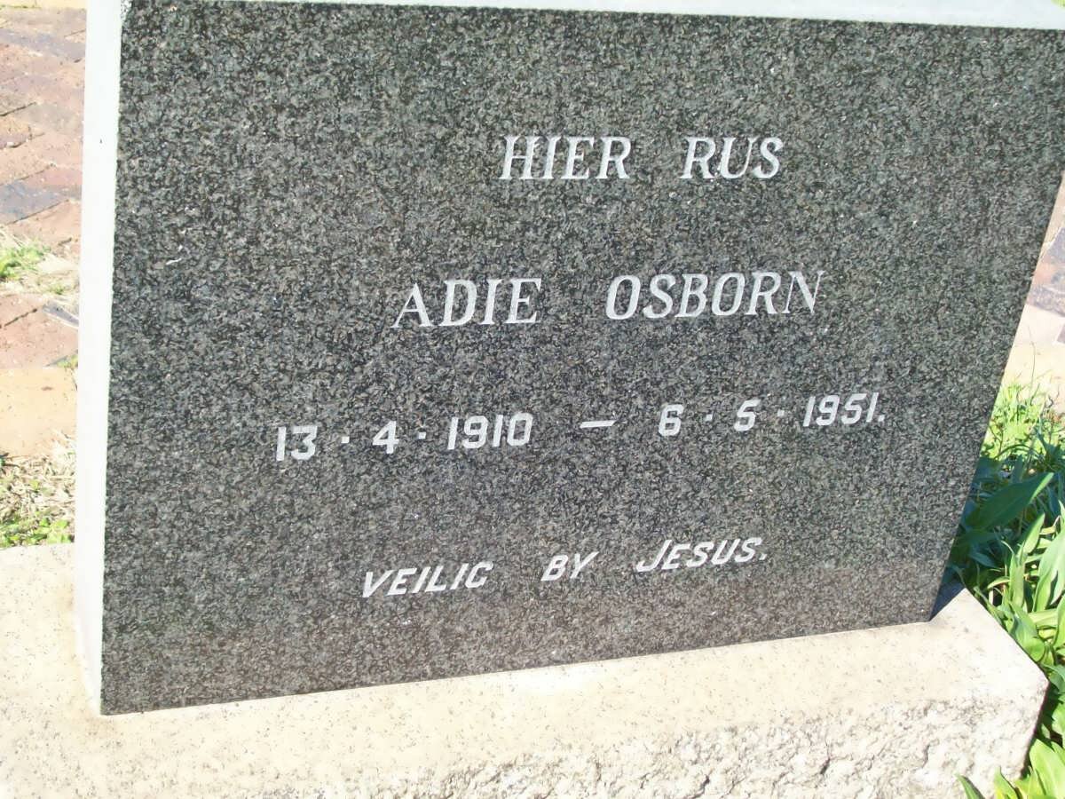 OSBORN Adie 1910-1951