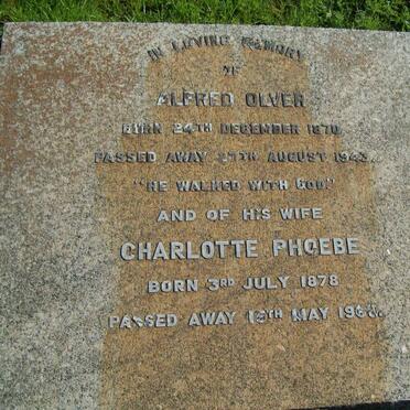 OLVER Alfred 1870-1943 &amp; Charlotte Phoebe 1878-1968