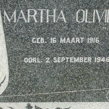 OLIVIER Martha 1916-1946