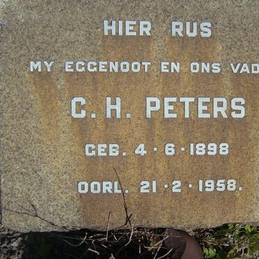 PETERS C.H. 1898-1958