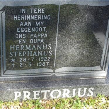 PRETORIUS Hermanus Stephanus 1922-1987